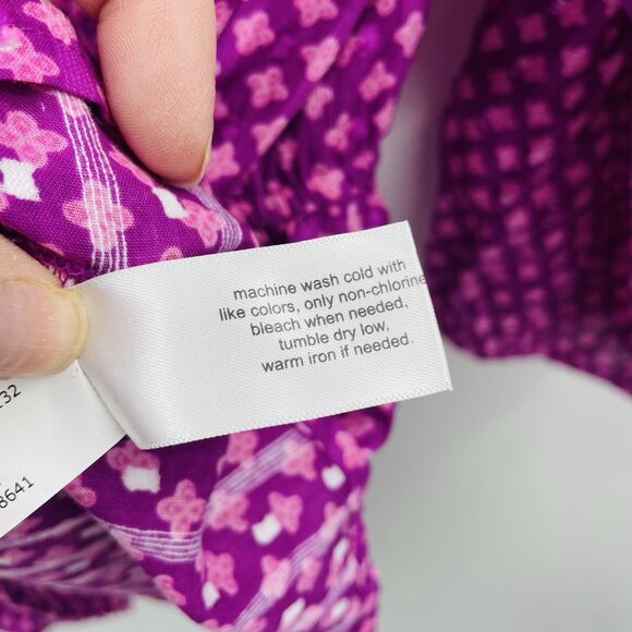 Lane Bryant Womens Size 18/20 Illusion Collection Swiss Dot Faux Wrap Top 708 - Picture 11 of 11